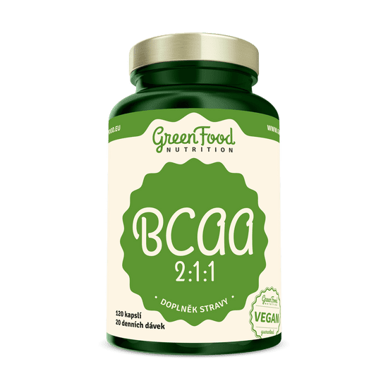 GreenFood Nutrition BCAA 2:1:1 120 kapsúl