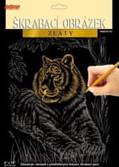 Artlover Škrabací obrázok (zlatý) - Tiger