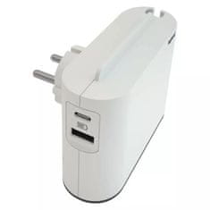 LEGRAND zásuvka rozbočovač 2×2P, USB A+C 3A 1920130000, biela