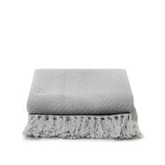 Homla MORRIS sivá deka s strapcami 130x170 cm