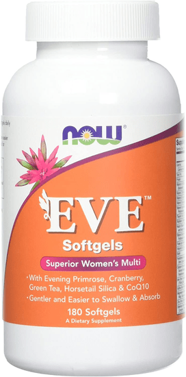 NOW Foods Multi Vitamins Eve, Multivitamín pre Ženy, 180 softgel kapsúl