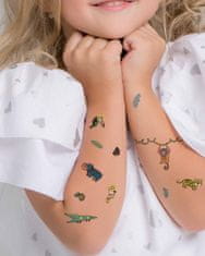 TATTon.me Vodeodolné dočasné tetovačky pre deti Džungľa mix