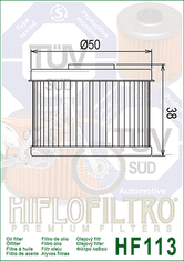 Hiflofiltro Olejový filter HF113