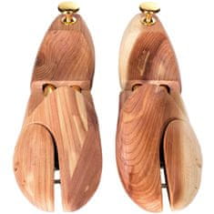 tectake 2 páry luxusných napínačov z cédrového dreva