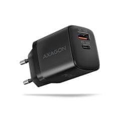 AXAGON ACU-PQ30 Síl nabíjačka do siete 30W, 2x port (USB-A + USB-C), PD3.0/PPS/QC4+/SFC/AFC/Apple