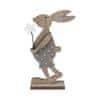 Morex Veľkonočný zajačik, drevená dekorácia 22 cm