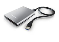 VERBATIM HDD 2.5" 2TB USB 3.0 strieborný, Green Button, externý harddisk Store 'n' Go