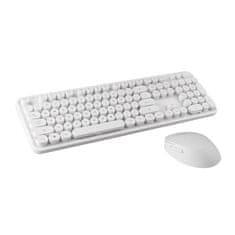 slomart Bezdrôtový set klávesnica + myš MOFII Sweet 2.4G (biela)