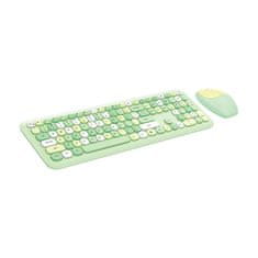 slomart Bezdrôtový set klávesnica + myš MOFII 666 2.4G (zelená)