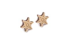 BeWooden dámske Vianočné náušnice Snowflake earrings univerzálna