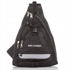 Bag Street Športový batoh na jedno rameno 4033 black