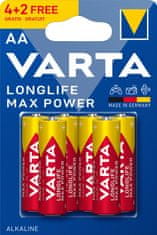 VARTA batérie Longlife Max Power AA, 4+2ks
