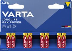 VARTA batérie Longlife Max Power AAA, 8ks