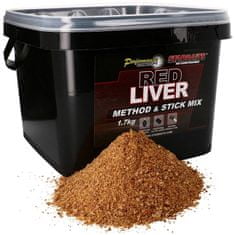 Starbaits Kŕmna zmes Method Stick Mix Red Liver 1,7kg