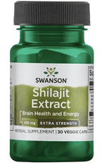Swanson Shilajit Extrakt, 100 mg, 30 kapsúl