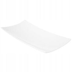 Ambition Porcelánová obdĺžniková miska na šalát biela 21,5 x 10 cm