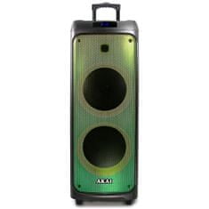 Akai Reproduktor , Party speaker 1010, prenosný, Bluetooth, LED displej, 100 W RMS