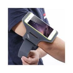 Mobilly športové neoprénové puzdro na ruku pre telefóny veľkosti 6,4 ", čierna