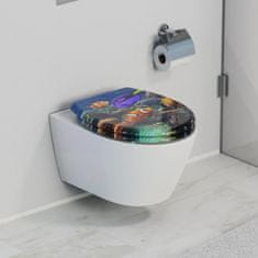 Schütte WC sedátko SEA LIFE | Duroplast, Soft Close s automatickým klesáním a rychloupínáním