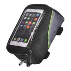 Roswheel taška na mobilný telefón pre bicykel na ráme, zelený pruh
