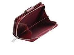 Pierre Cardin Malá, vertikálna peňaženka z prírodnej lakovanej kože s motívom listov