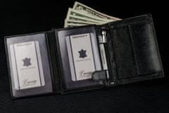 RONALDO Pánska peňaženka Lilal čierna Universal