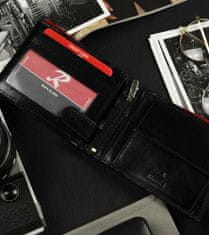 RONALDO Horizontálna pánska peňaženka s zabezpečenou kartovou časťou