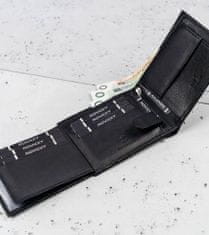 RONALDO Klasická, horizontálna pánska kožená peňaženka bez zapínania