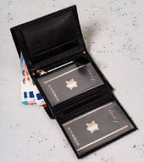 Peterson Vertikálna pánska peňaženka z prírodnej kože