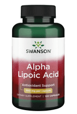 Swanson Alpha Lipoic Acid (Kyselina Alfa lipoová), 300 mg, 120 kapsúl