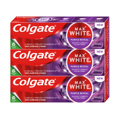 Colgate Bieliaca zubná pasta Max White Purple Reveal 3 x 75 ml