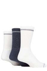 TORE 3 páry pánske recyklované športové ponožky Farba: Šedá