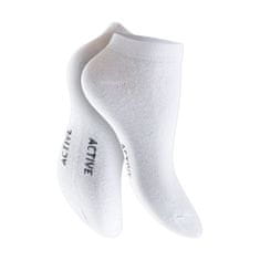 Footstar Dámske 4 páry členkových bavlnených ponožiek ACTIVE biele Veľkosť: 35-38