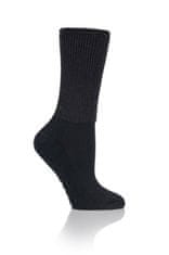 IOMI 3 páry Diabetik ponožiek froté chodidlo a zdravotný lem Čierne Veľkosť: 31-36