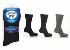 Gentle Grip Pánske 3 páry módne ponožiek Gentle Grip s jemný lem veľ. 46-50 Farba: Čierna