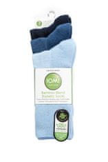 IOMI 3 páry Diabetik široké ponožky BAMBUS lem bez gumičiek Modré Veľkosť: 39-42