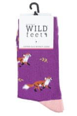 WILD feet Dámske módne veselé vtipné bavlnené ponožky LÍŠKA 3 páry