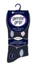 Gentle Grip Dámske módne 3 páry ponožky Gentle Grip FUN NATURE voľný nesťahujúci lem