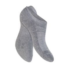 Footstar Bavlnené 3 páry členkových ponožiek s froté chodidlom, ŠEDÉ Veľkosť: 43-45