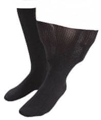 IOMI extra široké Diabetik zdravotné ponožky pre hrubé nohy Čierne Veľkosť: 37-42