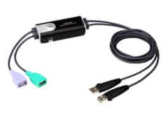 Aten 2-Portový USB Bezokrajový káblový KVM prepínač