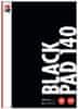 Blok A4 pre akrylové popisovače 140g - čierny 20 listov