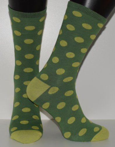 Happy  Veselé ponožky Bodky vel. 41- 46 zelené