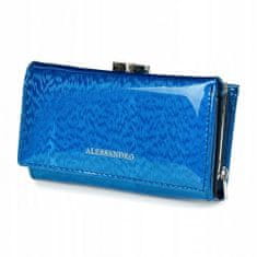 Alessandro Paoli Alessandro Paoli G51 Dámska kožená peňaženka RFID modrá