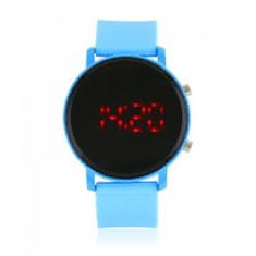 JG Kurren JG Z1583 Silikónové LED hodinky modré