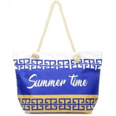Versoli  T61 Plážová taška Summer Time s potlačou tmavo modrá