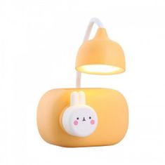 eCa  LAMW03 Detská lampa s vypínačom v tvare zvieratka oranžová