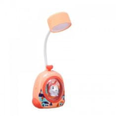 eCa  LAMW01 Detská lampa so zvieratkom oranžová