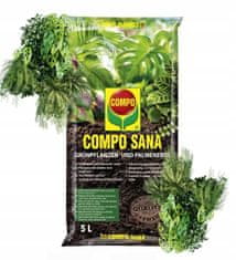 COMPO Zemný substrát pre zelené rastliny a palmy 5 l