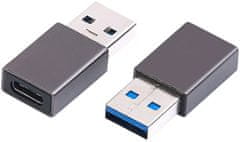 C-Tech adaptér USB-C - USB-A, USB 3.2, F/M